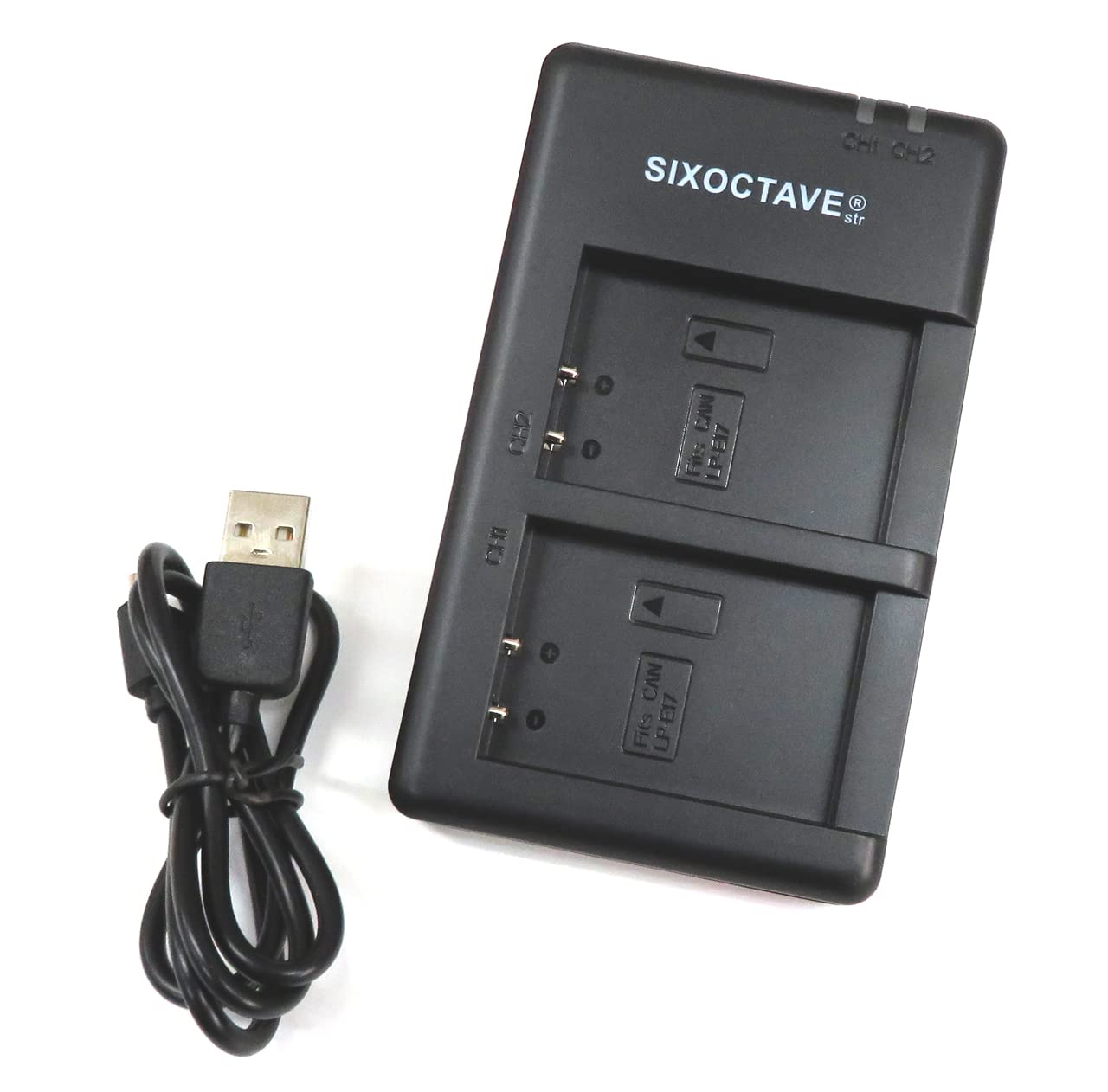 Amazon | SIXOCTAVE LP-E17 用 デュアル互換充電器 カメラ バッテリー